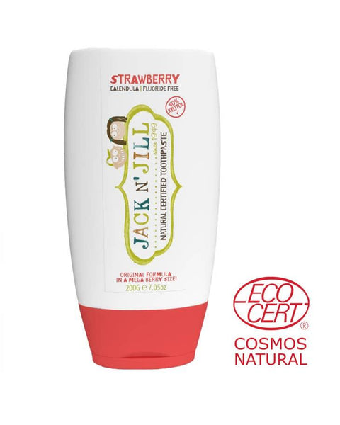 Jack n Jill Natural Calendula MEGA SIZE Toothpaste - Strawberry