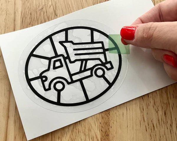 Dump Truck Suncatcher Sticker Craft Kit