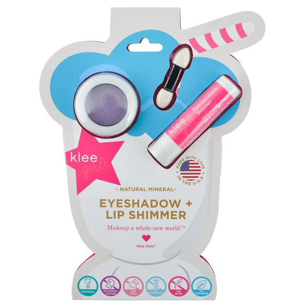 Bubble Gum Shimmer - Klee Girls Eyeshadow Lip Shimmer Set