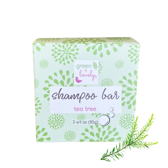 green + lovely Solid Shampoo Bar - Tea Tree Calendula