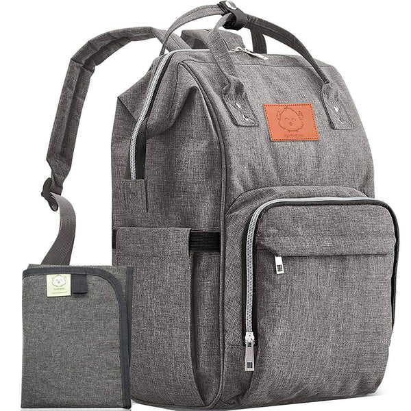 KeaBabies - Original Diaper Backpack (Classic Gray)