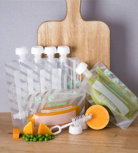 Reusable food pouches - 6 pack