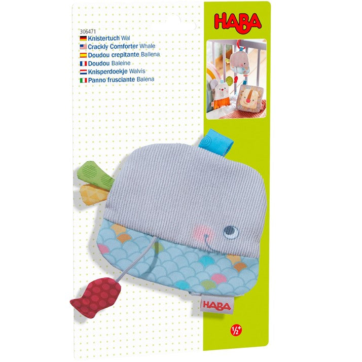 HABA Whale Crackly Lovey