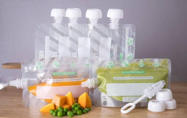 Reusable food pouches - 6 pack