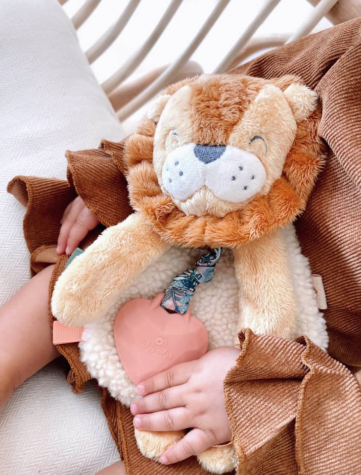 Itzy Ritzy - Itzy Lovey™ Buddy the Lion Plush with Silicone Teether Toy