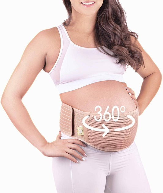 KeaBabies - Pregnancy Belly Support Belt (X-Large) - Classic Ivory