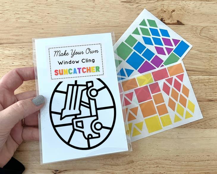 Dump Truck Suncatcher Sticker Craft Kit