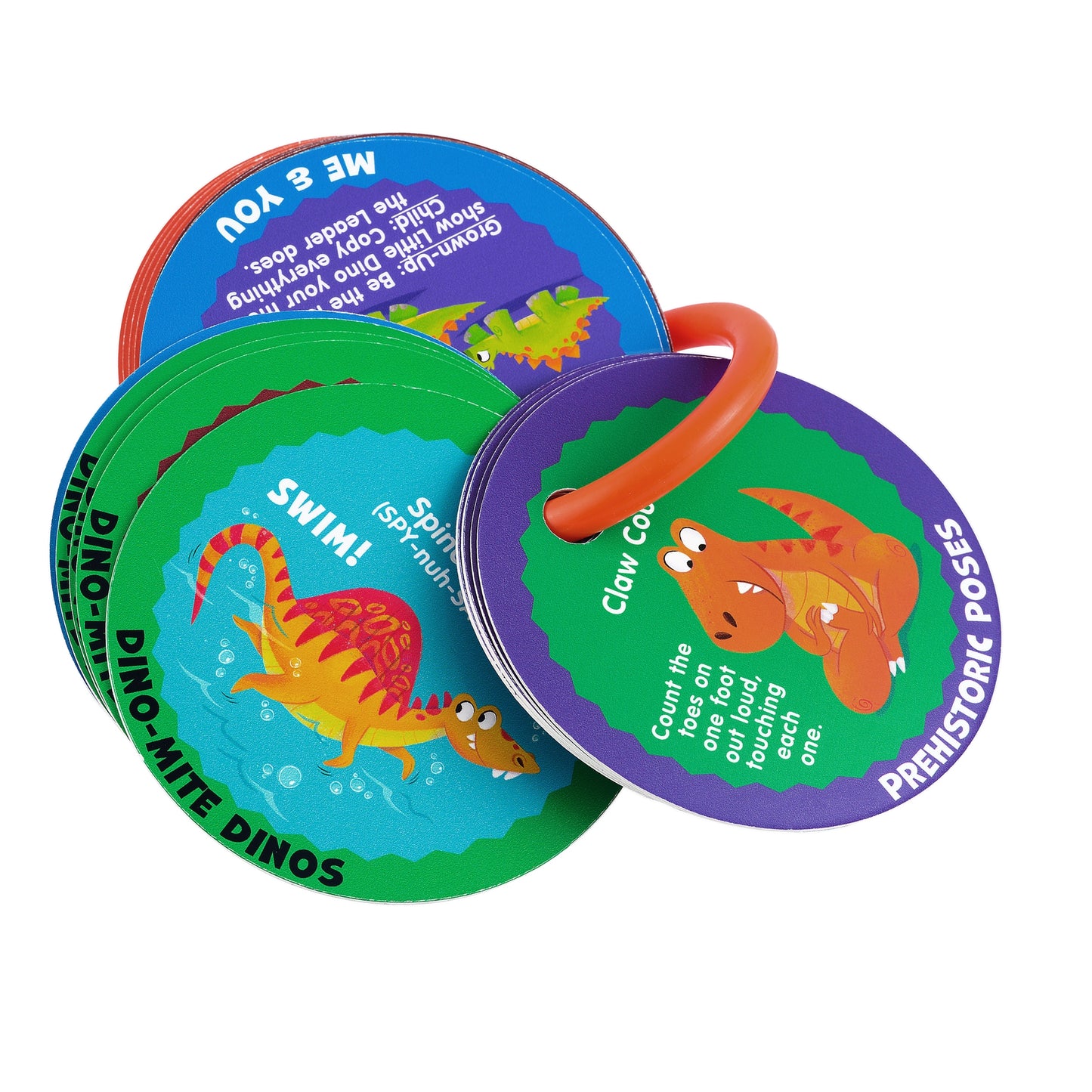 Mollybee Kids - Preschool Action Cards Dino Stomp and Roar!