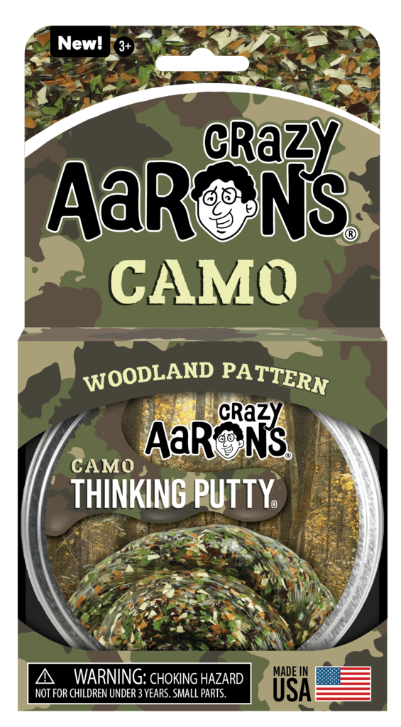 Crazy Aaron's 4" Thinking Putty Tin - Camo