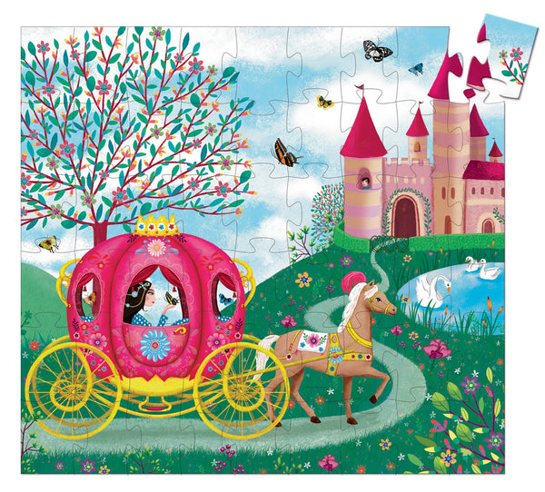 Djeco Elise's Carriage 54pc Silhouette Jigsaw Puzzle