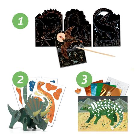 Djeco The World of Dinosaurs Multi-Activity Craft Kit