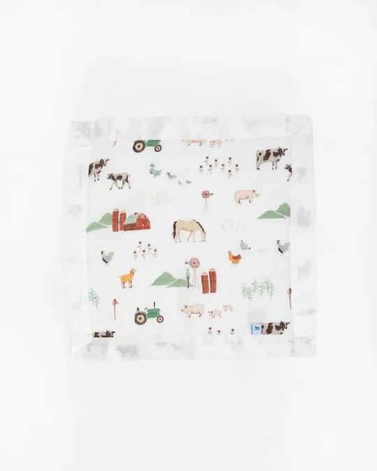 Little Unicorn Cotton Muslin Security Blankets -3pk Farmyard