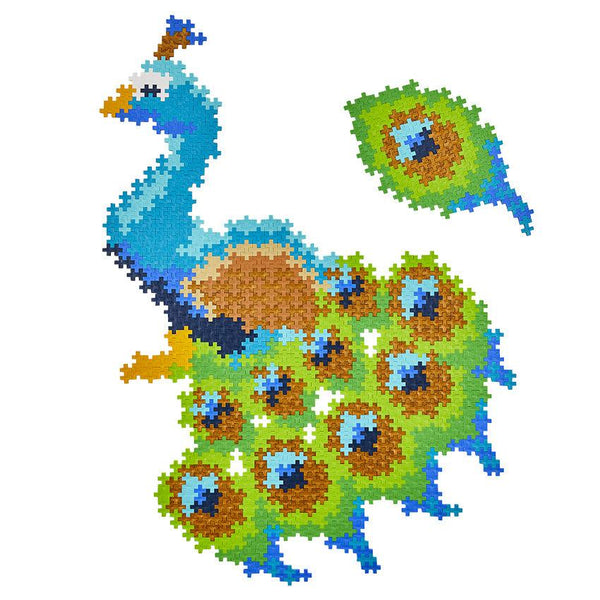 Plus Plus Puzzle by Number - 800 pc Peacock
