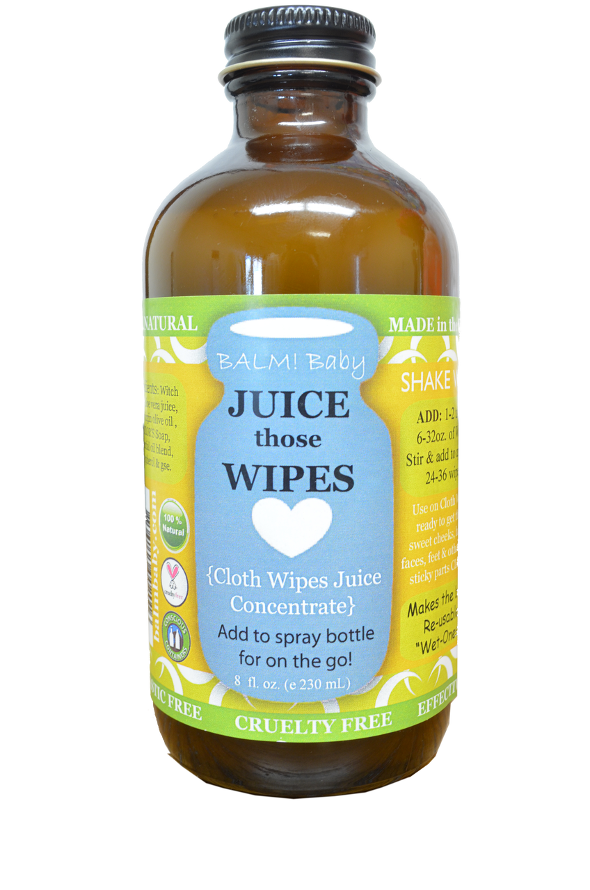 BALM! Baby - Juice those Wipes Natural Wipes Concentrate - 8oz. - ECOBUNS BABY + CO.