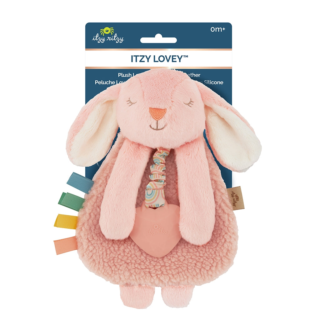 Itzy Ritzy - Itzy Lovey™ Bunny Plush with Silicone Teether Toy