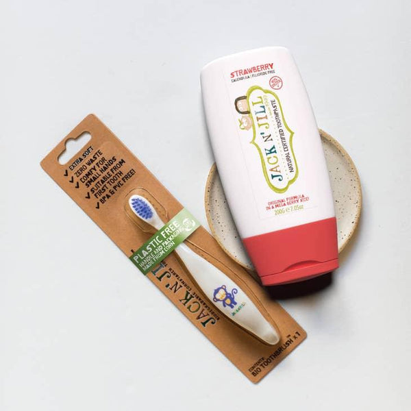 Jack n Jill Natural Calendula MEGA SIZE Toothpaste - Strawberry