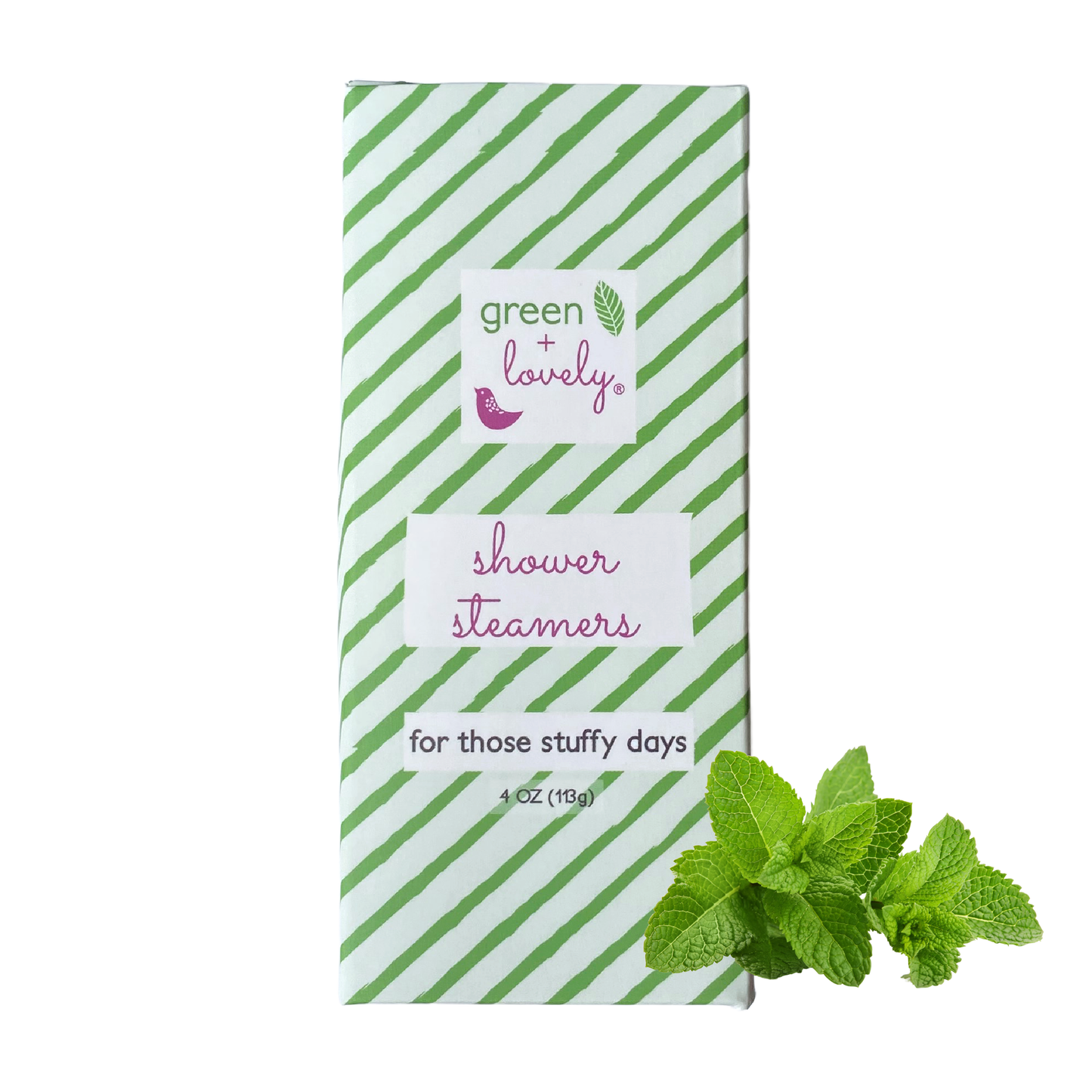 green + lovely Shower Steamers, Shower Bomb - Menthol Cold and Sinus Relief