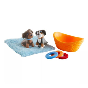 HABA Little Friends Brown and Tricolor Puppies Play Set
