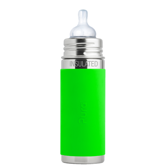 Pura Stainless 9oz Insulated Infant Bottle - Green