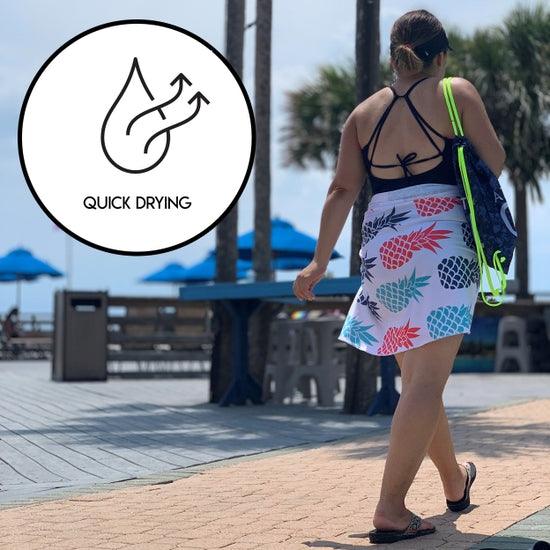 Luv Bug Co Hooded UPF 50+ Sunscreen Towel - Sea Turtles