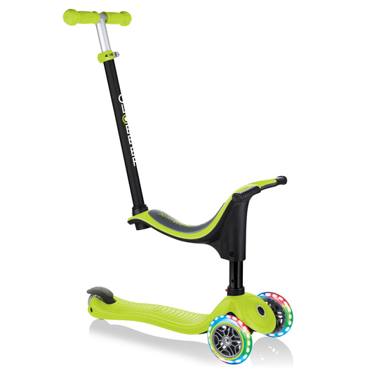 Globber Go-Up 4 in 1 Scooter with lights - Green