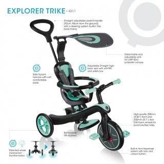 Globber Trike Explorer 4 in 1 - Teal
