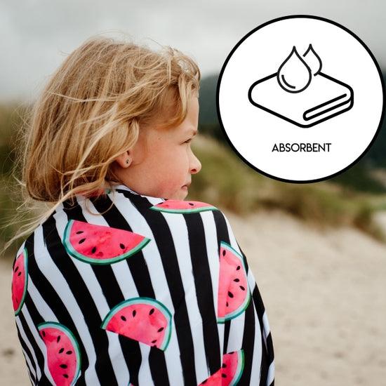 Luv Bug Co Hooded UPF 50+ Sunscreen Towel - Sea Turtles