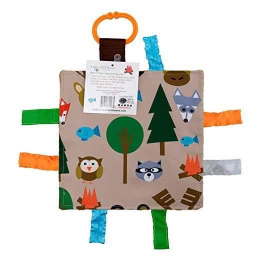 Baby Jack and Company Crinkle Sensory Square 8"x8" - Forest - ECOBUNS BABY + CO.