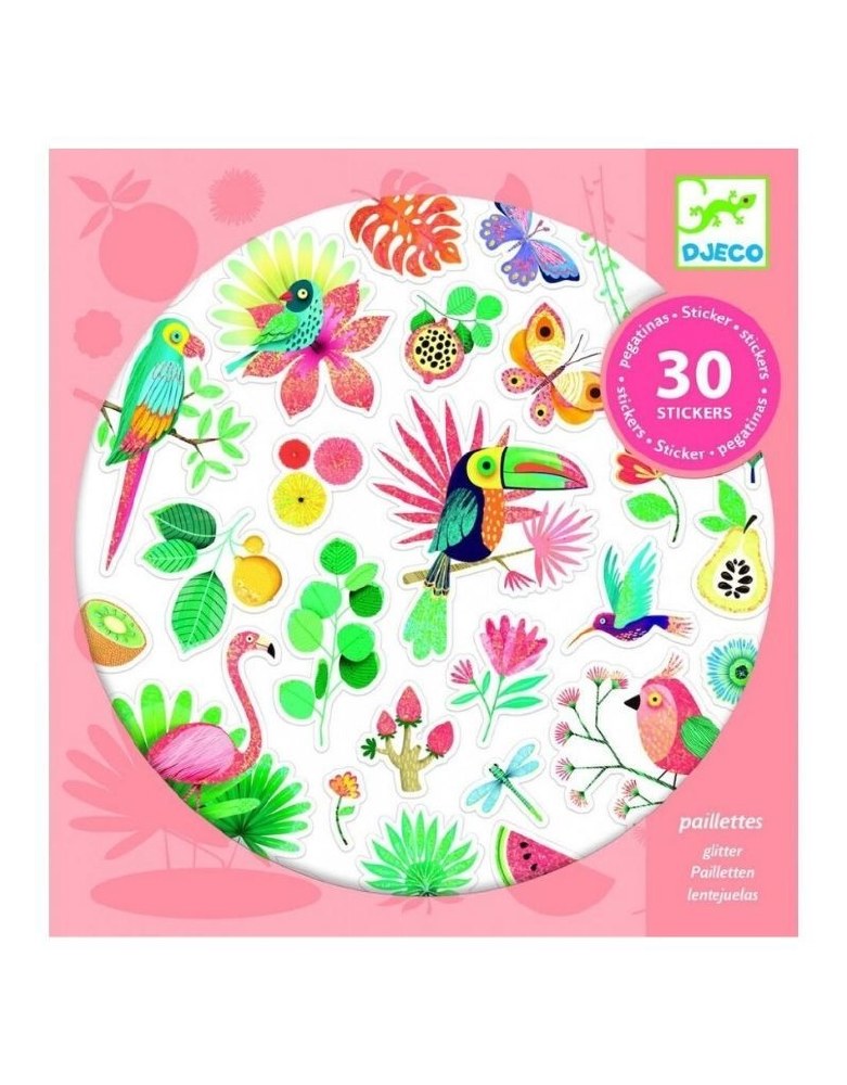 Djeco Stickers 30 Pieces - Paradise