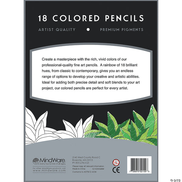 Colored Pencils: Set of 18