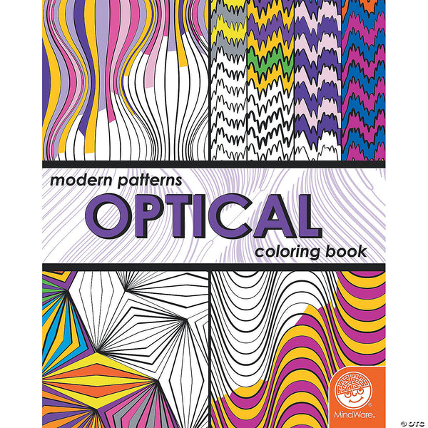 Modern Patterns Optical Coloring Book